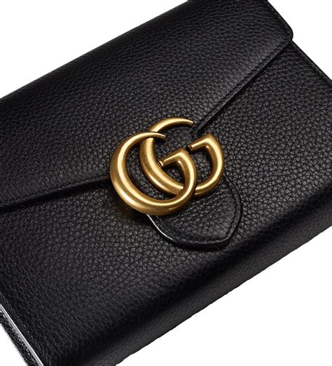 gucci marmont chevron chain wallet bag|gucci marmont leather mini chain bag.